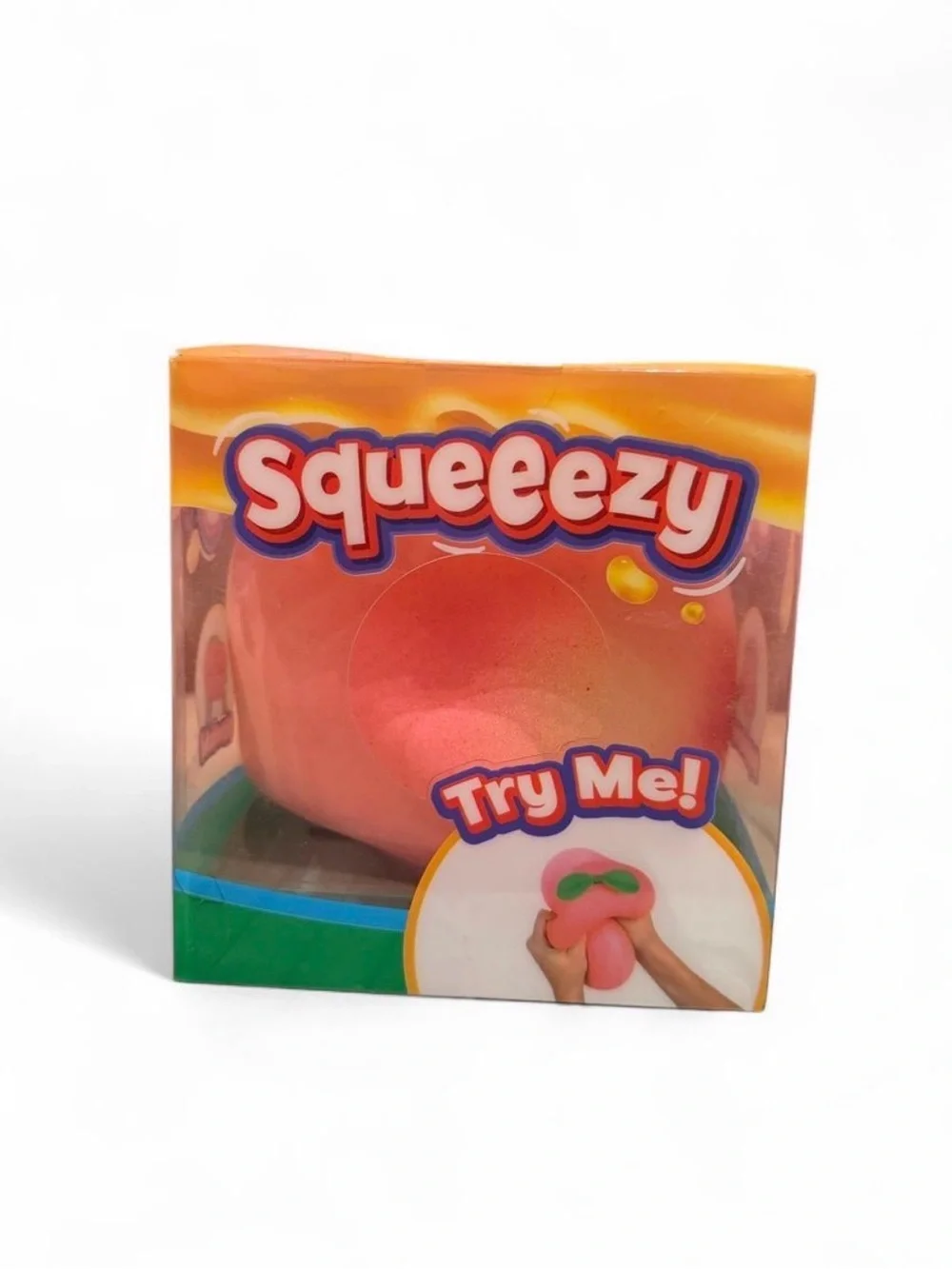 Real Squeezy peach squishy toy